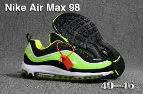 nike air max 98 retro 2018 green off white